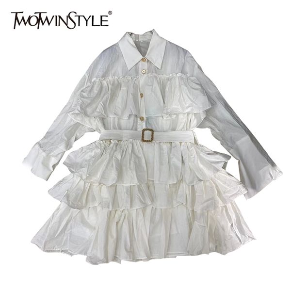 elegant solid dress for women lapel long sleeve high waist patchwork mini dresses females summer fashion style 210520, Black;gray
elegant solid dress for women lapel long sleeve high waist patchwork mini dresses females summer fashion style 210520, Black;gray