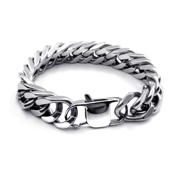 brace lace hand chain men's accessories titanium steel four side rough bracelet 16mm stainless jewelry, Black
brace lace hand chain men's accessories titanium steel four side rough bracelet 16mm stainless jewelry, Black