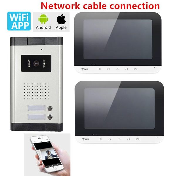 video door phones 7"wifi building intercom system app control record apartment doorphone 2 units
video door phones 7"wifi building intercom system app control record apartment doorphone 2 units