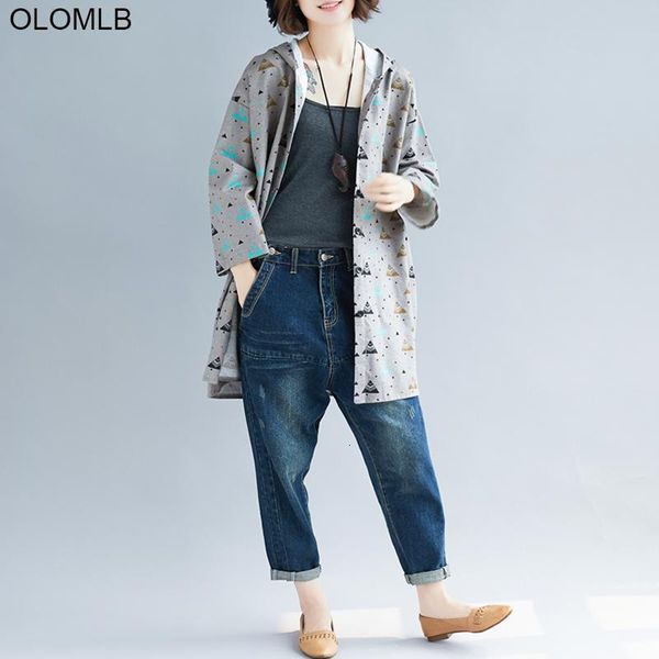 women's jackets plus size vintage printed hooded cotton linen hoodie sweatshirts loose cardigan jacket autumn women coats 4xl helz, Black;brown
women's jackets plus size vintage printed hooded cotton linen hoodie sweatshirts loose cardigan jacket autumn women coats 4xl helz, Black;brown
