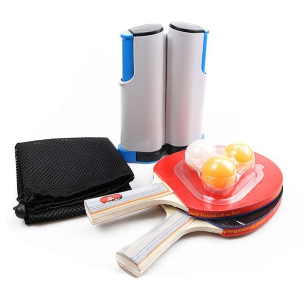 table tennis raquets set portable extendable net paddle bats pong training accessories exercise for beginner durable
table tennis raquets set portable extendable net paddle bats pong training accessories exercise for beginner durable