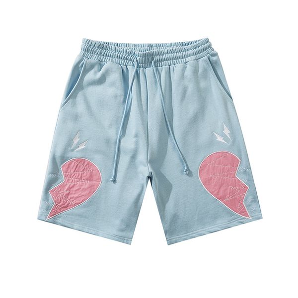 fashionable shorts guochao heartbreak embroidery casual men's street trend loose sports pants summer straight, White;black
fashionable shorts guochao heartbreak embroidery casual men's street trend loose sports pants summer straight, White;black