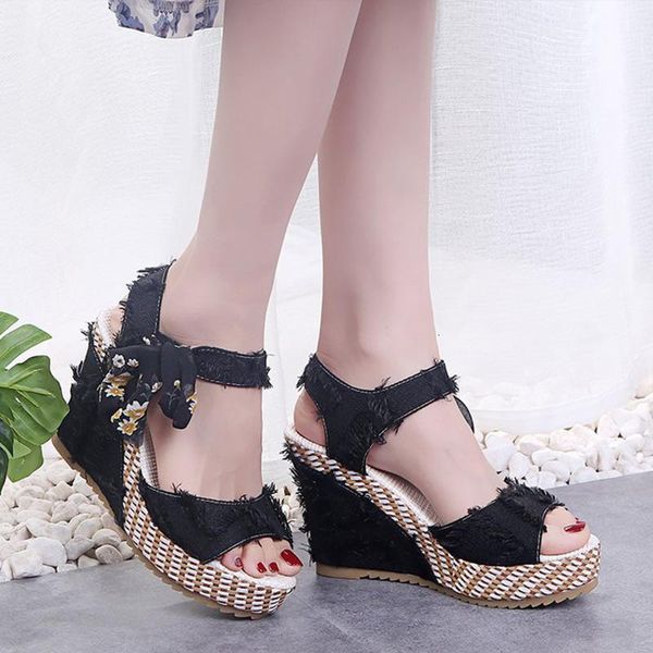 sandals women bow wedges peep toe non slip woman's summer shoes high heels modern ladies female comfortable platform yc1v, Black
sandals women bow wedges peep toe non slip woman's summer shoes high heels modern ladies female comfortable platform yc1v, Black