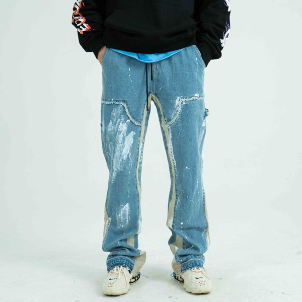 men's jeans calça jeans masculina estilo hip hop, respingo com franjas acil, Blue
men's jeans calça jeans masculina estilo hip hop, respingo com franjas acil, Blue