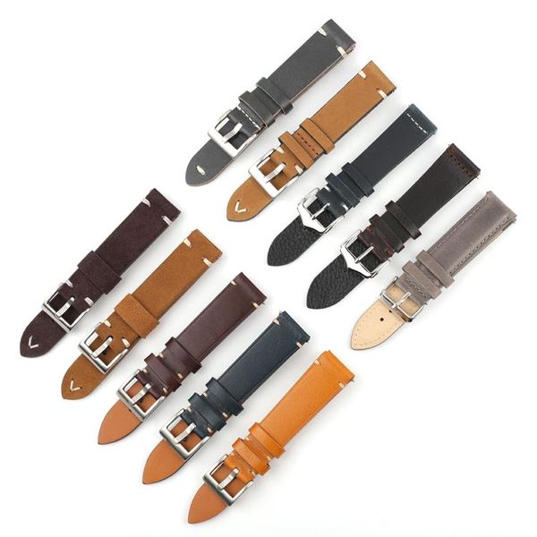 watch bands 20mm leather watchband replacement band silver buckle for men women accessories different style, Black;brown
watch bands 20mm leather watchband replacement band silver buckle for men women accessories different style, Black;brown
