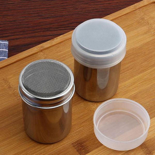 small large size stainless steel chocolate shaker icing sugar powder flour cocoa coffee sifter shakers with cover baking & pastry tools
small large size stainless steel chocolate shaker icing sugar powder flour cocoa coffee sifter shakers with cover baking & pastry tools