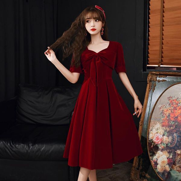 ethnic clothing sweetheart neck female cheongsam fairy bowknot celebrity banquet dress vintage pleated puff sleeve qipao elegant vestid, Red
ethnic clothing sweetheart neck female cheongsam fairy bowknot celebrity banquet dress vintage pleated puff sleeve qipao elegant vestid, Red