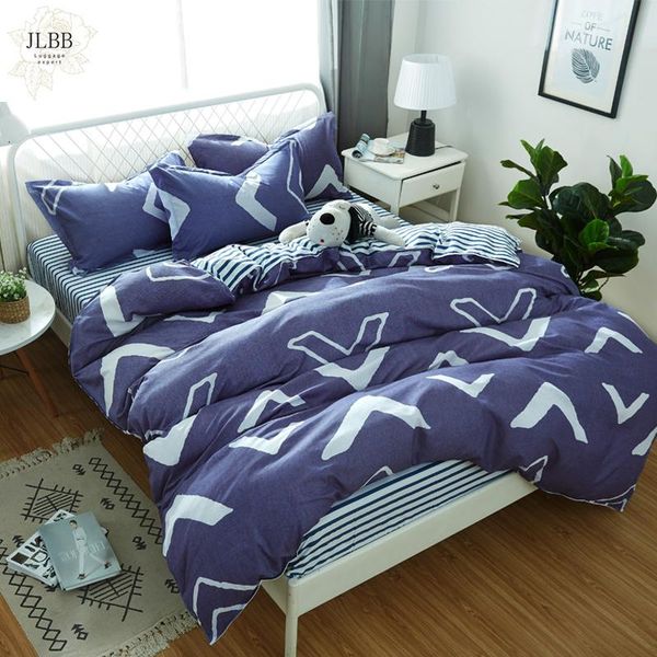 bedding sets dark blue set duvet cover quilt pillow cases 3/4pcs soft home textiles and white stripes good quality
bedding sets dark blue set duvet cover quilt pillow cases 3/4pcs soft home textiles and white stripes good quality
