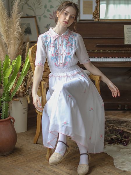 casual dresses spring summer women vintage elegant slim french embroidery midi sweet mori girl white long shirt omighty ddlg dtnm, Black;gray
casual dresses spring summer women vintage elegant slim french embroidery midi sweet mori girl white long shirt omighty ddlg dtnm, Black;gray