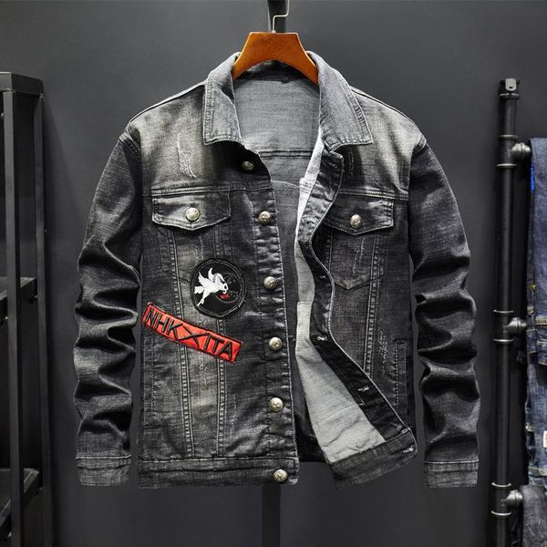 men's jackets spring autumn men hip hop slim fit design demin jacket mens casual patch streetwear coat thin jeans ourwear clothing, Black;brown
men's jackets spring autumn men hip hop slim fit design demin jacket mens casual patch streetwear coat thin jeans ourwear clothing, Black;brown