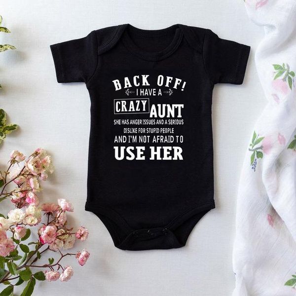 rompers back off i have a crazy aunt born baby onesie summer cotton boys girls bodysuit funny shower gifts, Blue
rompers back off i have a crazy aunt born baby onesie summer cotton boys girls bodysuit funny shower gifts, Blue