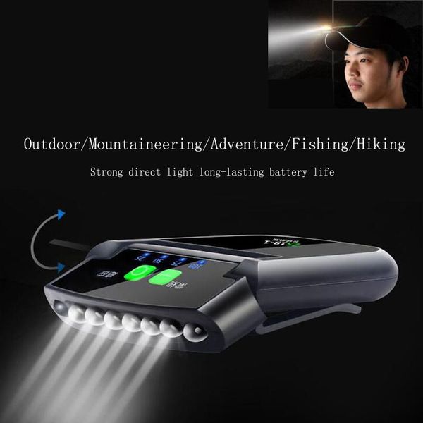 clip cap light induction rechargeable headlight portable waterproof led night fishing camping adventure headlamps
clip cap light induction rechargeable headlight portable waterproof led night fishing camping adventure headlamps