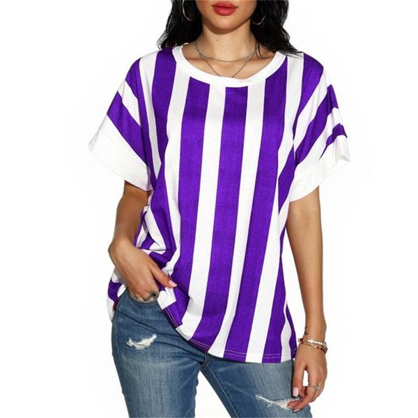 striped t shirt women fashion summer tees short sleeve o neck casual ladies clothing loose women's t-shirt, White
striped t shirt women fashion summer tees short sleeve o neck casual ladies clothing loose women's t-shirt, White