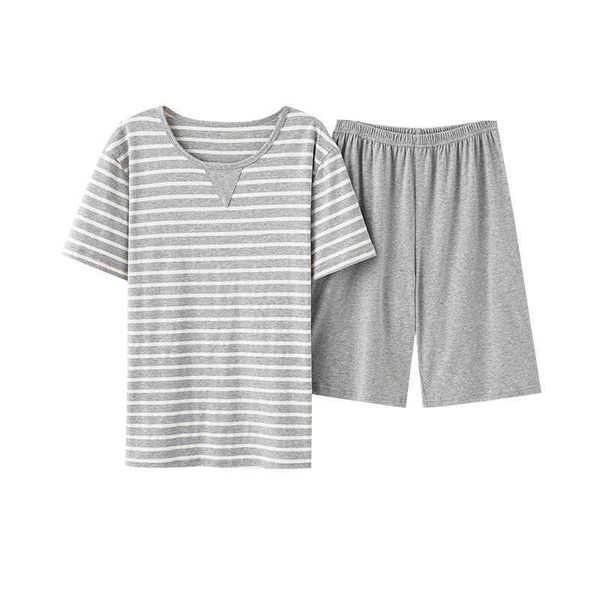 summer thin couple shorts short sleeved pajamas modal youth large size can be worn outside home clothes, Black;red
summer thin couple shorts short sleeved pajamas modal youth large size can be worn outside home clothes, Black;red