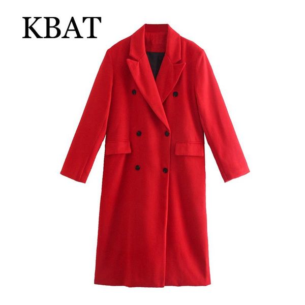 women's wool & blends kbat women 2021 winter red elegant warm coat loose long sleeves pockets female outerwear chic overcoat, Black
women's wool & blends kbat women 2021 winter red elegant warm coat loose long sleeves pockets female outerwear chic overcoat, Black