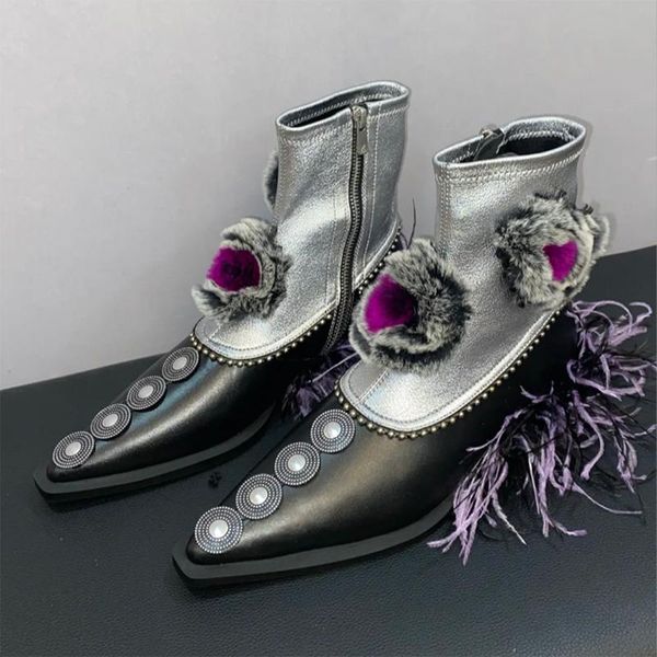boots 2021 design shoes woman chunky high heels pointed toe zipper ankle zapatos de mujer mixed colors botas, Black
boots 2021 design shoes woman chunky high heels pointed toe zipper ankle zapatos de mujer mixed colors botas, Black