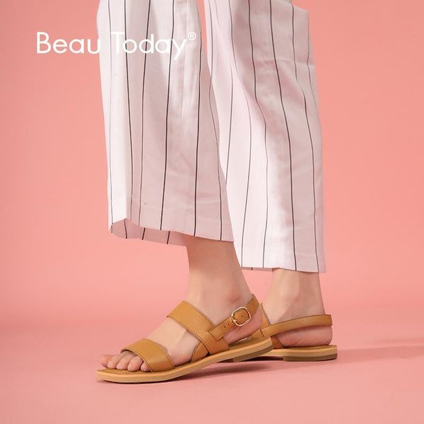 beautoday women summer sandals calfskin buckle strap rome style casual ladies flat shoes 32121, Black
beautoday women summer sandals calfskin buckle strap rome style casual ladies flat shoes 32121, Black