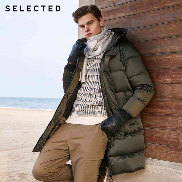 selected men's winter parka coat mid-length cloth hooded duck down et s|419412581, Black;white
selected men's winter parka coat mid-length cloth hooded duck down et s|419412581, Black;white