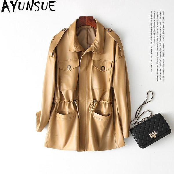 real leather jacket women 2021 spring autumn 100% genuine sheepskin coat female long trench coats korean jackets my3875 women's & faux, Black
real leather jacket women 2021 spring autumn 100% genuine sheepskin coat female long trench coats korean jackets my3875 women's & faux, Black