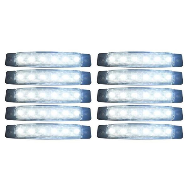 bulbs 10 pieces 24v tail 6 smd led side indicator indicators rear lamp white light for buses / trucks trailers ma565
bulbs 10 pieces 24v tail 6 smd led side indicator indicators rear lamp white light for buses / trucks trailers ma565