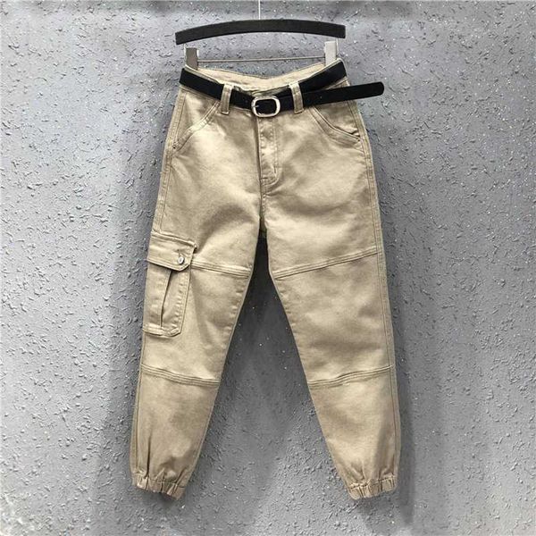 spring autumn safari style women loose denim harem pants single pocket all-matched casual loose trousers plus size s277 210608, Blue
spring autumn safari style women loose denim harem pants single pocket all-matched casual loose trousers plus size s277 210608, Blue