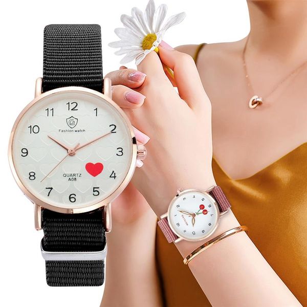 wristwatches 2021 watch women fashion casual nylon strap watches simple ladies small dial quartz clock dress women's, Slivery;brown
wristwatches 2021 watch women fashion casual nylon strap watches simple ladies small dial quartz clock dress women's, Slivery;brown