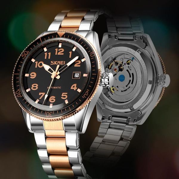 wristwatches skmei 9232 automatic mechanical watch men fashion casual dress accessories luxury male business clock reloj hombre, Slivery;brown
wristwatches skmei 9232 automatic mechanical watch men fashion casual dress accessories luxury male business clock reloj hombre, Slivery;brown
