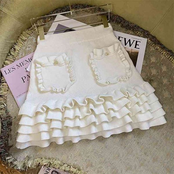 spring summer women knitted mini skirt elegant bodycon pleated skirt pocket runway designer femme all match faldas mujer 210730, Black
spring summer women knitted mini skirt elegant bodycon pleated skirt pocket runway designer femme all match faldas mujer 210730, Black