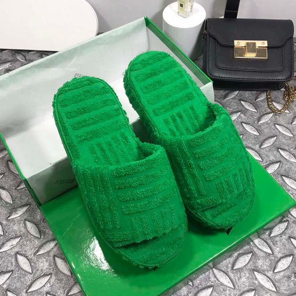slippers sandals women designer slides fabric rubber outsole grass green sponge thick bottom slipper fashion heel 3.5cm wedge sandal with bo, Black
slippers sandals women designer slides fabric rubber outsole grass green sponge thick bottom slipper fashion heel 3.5cm wedge sandal with bo, Black