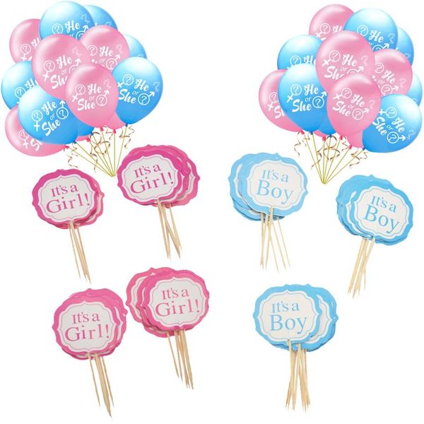 party decoration gender reveal decorations latex balloons baby shower cake er it's a girls boys supplies for he or she
party decoration gender reveal decorations latex balloons baby shower cake er it's a girls boys supplies for he or she