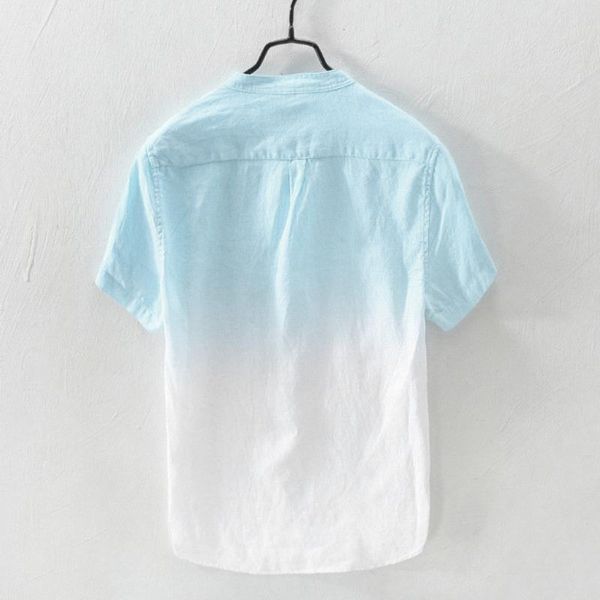 men's casual shirts summer 3d printed cool and thin breathable collar hanging dyed gradient cotton shirt ropa de hombre men, White;black
men's casual shirts summer 3d printed cool and thin breathable collar hanging dyed gradient cotton shirt ropa de hombre men, White;black