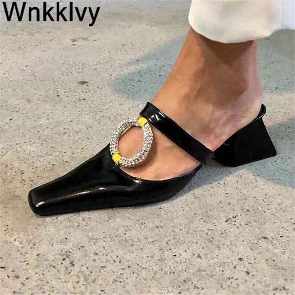 slippers high heels shoes women party sequins crystal decor square to summer sandals for girs runway pumps 210310, Black
slippers high heels shoes women party sequins crystal decor square to summer sandals for girs runway pumps 210310, Black