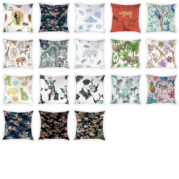 cushion/decorative pillow 45x45cm animal pattern decorative rhino giraffe elephant floral peach skin cushion cover
cushion/decorative pillow 45x45cm animal pattern decorative rhino giraffe elephant floral peach skin cushion cover