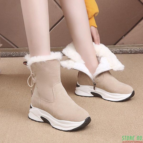 boots women snow 2021 cross-tied winter ankle boot for warm plush wedge shoes platform black booties
boots women snow 2021 cross-tied winter ankle boot for warm plush wedge shoes platform black booties