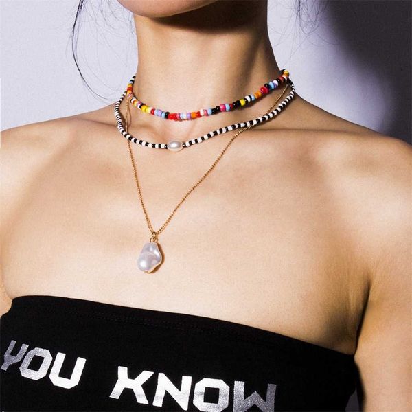 designer necklace luxury jewelry alloy chain chains for multi layer profiled pearl rice beads collar gold, Silver
designer necklace luxury jewelry alloy chain chains for multi layer profiled pearl rice beads collar gold, Silver