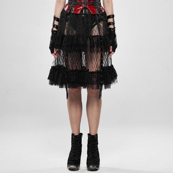 skirts punk rave women lolita's taboo cage skirt ancient pattern buckle decoration lace mesh semi-see-through party half, Black
skirts punk rave women lolita's taboo cage skirt ancient pattern buckle decoration lace mesh semi-see-through party half, Black