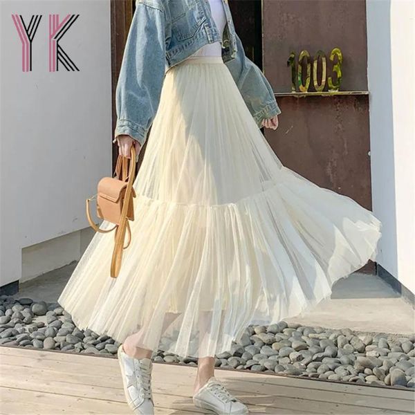 skirts mesh stitching elastic high waist pleated long sweet korean fashion tutu midi 2021 aesthetic fairy pink y2k saia, Black
skirts mesh stitching elastic high waist pleated long sweet korean fashion tutu midi 2021 aesthetic fairy pink y2k saia, Black