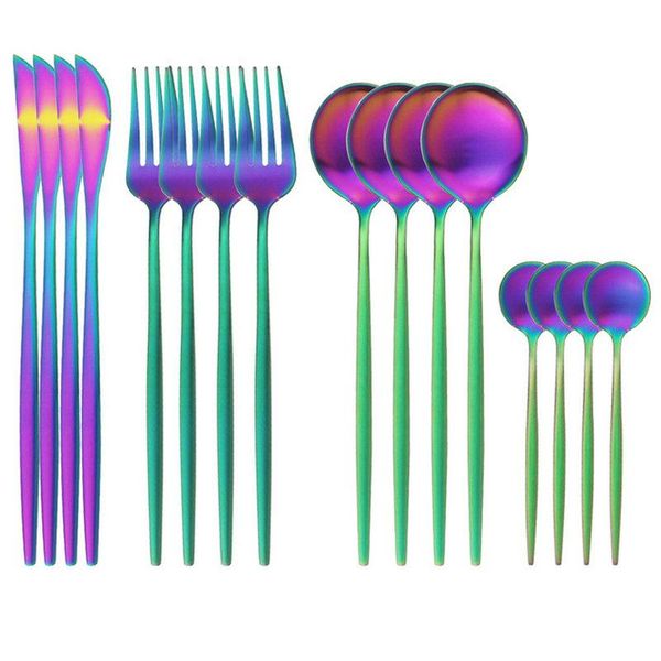 dinnerware sets 16pcs tablewellware rainbow cutlery fork spoon knife set gold tableware stainless steel golden diverware
dinnerware sets 16pcs tablewellware rainbow cutlery fork spoon knife set gold tableware stainless steel golden diverware
