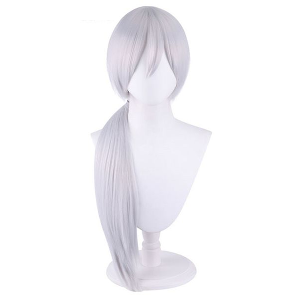 anime chainsaw man quanxi cosplay wig 80cm silver gray heat resistant synthetic hair wigs, Black
anime chainsaw man quanxi cosplay wig 80cm silver gray heat resistant synthetic hair wigs, Black