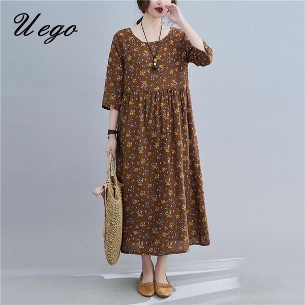 uego 2021o-neck spring women casual print dress lady three-quater sleeve female autumn dresses, Black;gray
uego 2021o-neck spring women casual print dress lady three-quater sleeve female autumn dresses, Black;gray