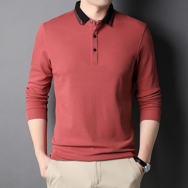spring and autumn men's long sleeve polo shirt fashion korean youth trend leisure solid color lapel bottomed cotton t-shirt, White;black
spring and autumn men's long sleeve polo shirt fashion korean youth trend leisure solid color lapel bottomed cotton t-shirt, White;black