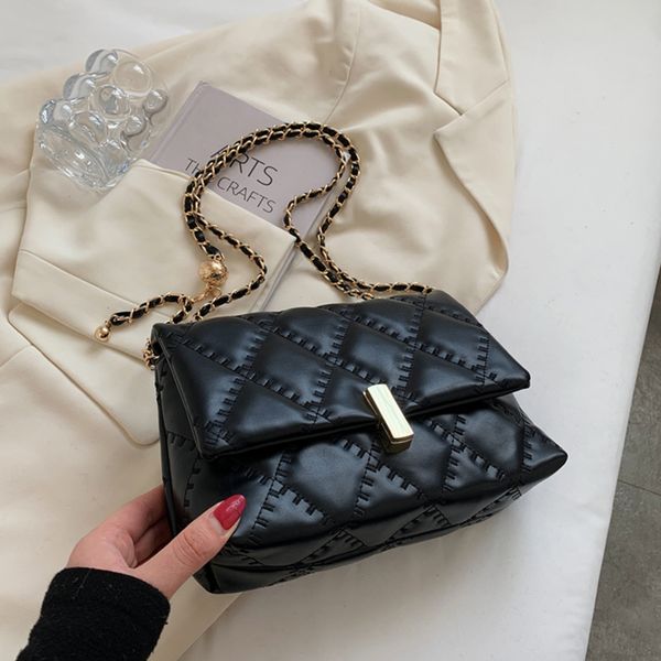 2022 new womens shoulder bags fashion pu soft leather girls bag elling lingge chain cross body bag messenger wholesale
2022 new womens shoulder bags fashion pu soft leather girls bag elling lingge chain cross body bag messenger wholesale