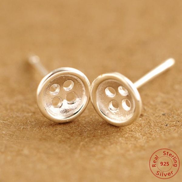 stud button earrings for women 925 sterling silver minimalist statement earring pendant female jewelry gift to a woman, Golden;silver
stud button earrings for women 925 sterling silver minimalist statement earring pendant female jewelry gift to a woman, Golden;silver