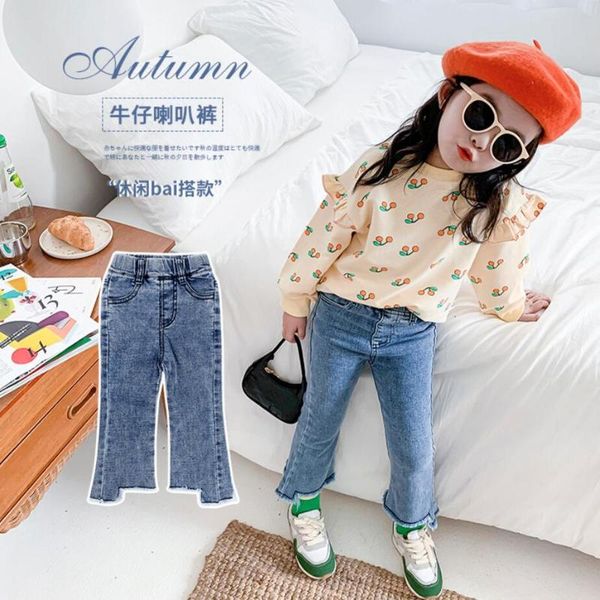 jeans 7plus1 kids girls baby girl long boot cut pants fashion blue bell-bottomed flared trousers for 2-7y
jeans 7plus1 kids girls baby girl long boot cut pants fashion blue bell-bottomed flared trousers for 2-7y