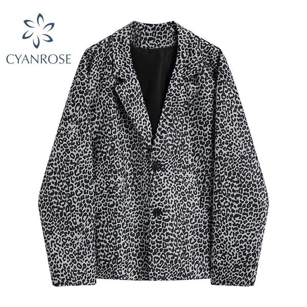 leopard women's coat vintage fashion korean loose single breasted casual jacket long sleeve office female overcoat suits & blazers, White;black
leopard women's coat vintage fashion korean loose single breasted casual jacket long sleeve office female overcoat suits & blazers, White;black