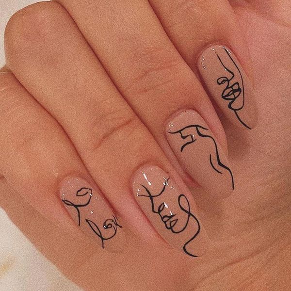 false nails 24pcs minimalist graffiti ballet with design natural coffin press on artificial nail art tips med-length, Red;gold
false nails 24pcs minimalist graffiti ballet with design natural coffin press on artificial nail art tips med-length, Red;gold