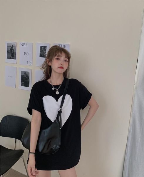 summer ins tide undershirt missing half-sleeved korean loose love t-shirt women women's, White
summer ins tide undershirt missing half-sleeved korean loose love t-shirt women women's, White