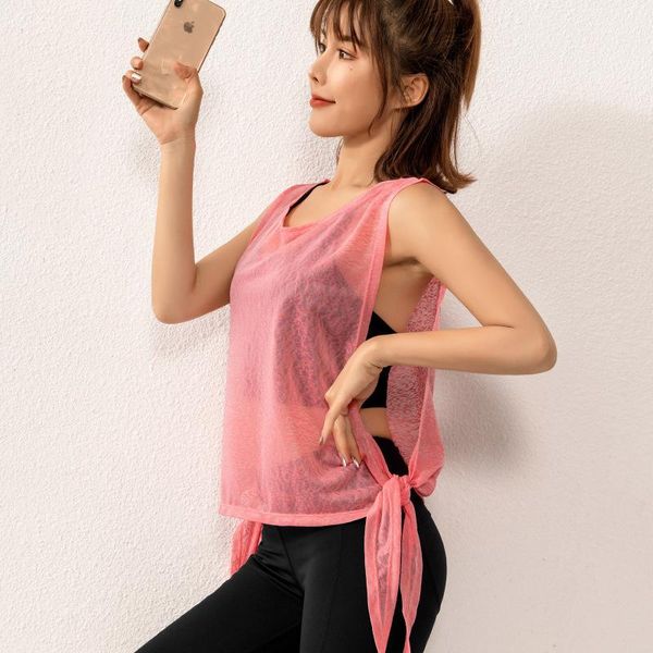 mesh sleeveless gym sport short women hollow out see through tied yoga running suit fitness clothing sportswear outfit
mesh sleeveless gym sport short women hollow out see through tied yoga running suit fitness clothing sportswear outfit