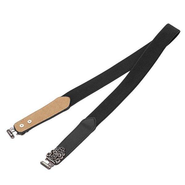 belts retro women 2.5cm wide metal buckle elastic waist waistband formal casual, Black;brown
belts retro women 2.5cm wide metal buckle elastic waist waistband formal casual, Black;brown