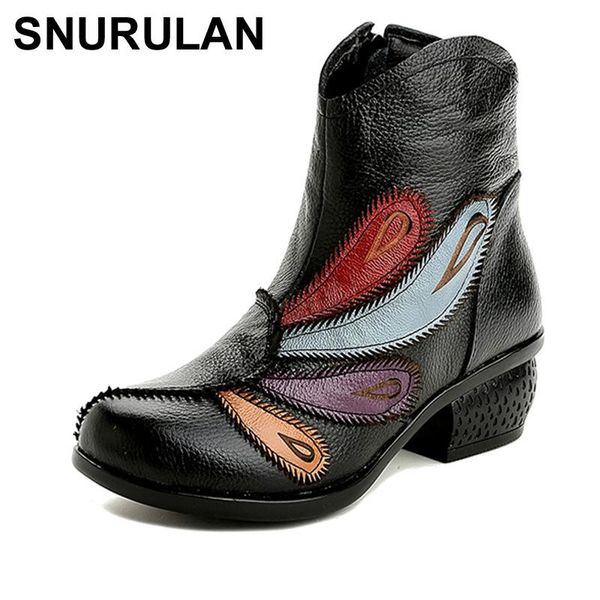 boots snurulan winter shoes woman genuine leather ankle women vintage national style handmade bootse039, Black
boots snurulan winter shoes woman genuine leather ankle women vintage national style handmade bootse039, Black